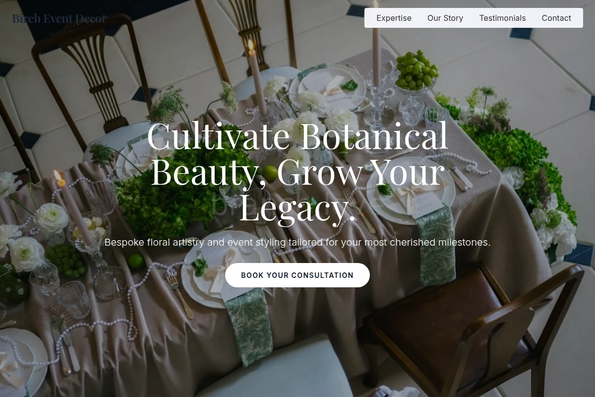 Birch Event Decor