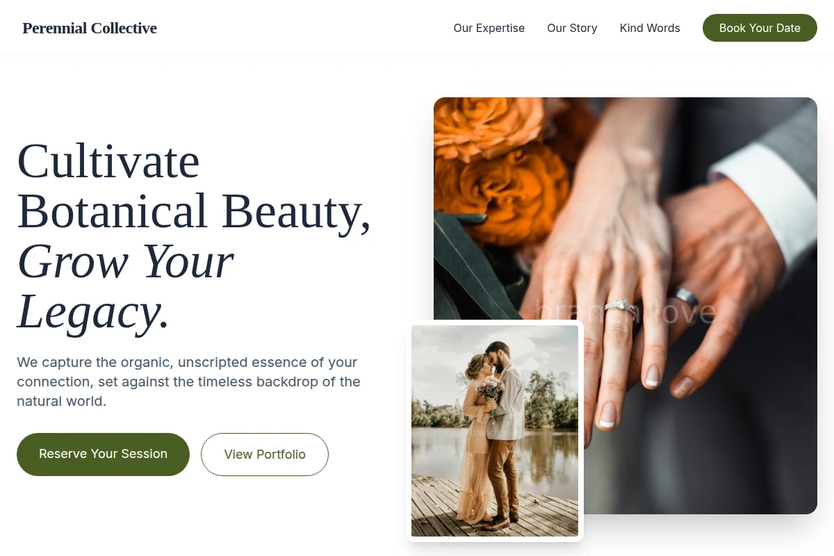 Organic Wedding Photography